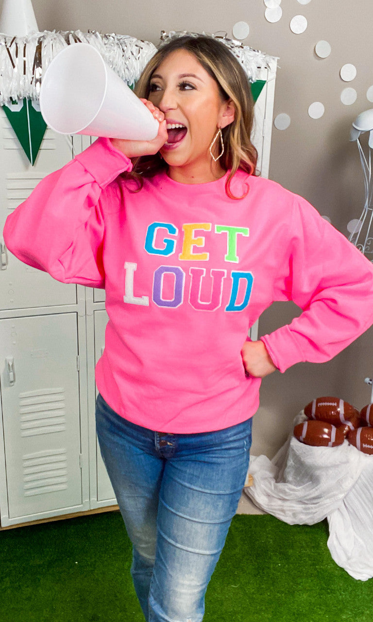 Soft Chenille Get Loud Sweatshirt