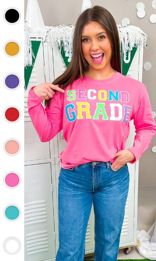 Soft Chenille Grade Level Boyfriend Long Sleeve