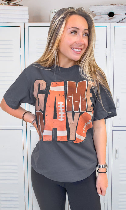 Game Day Stacked Football Shirt
