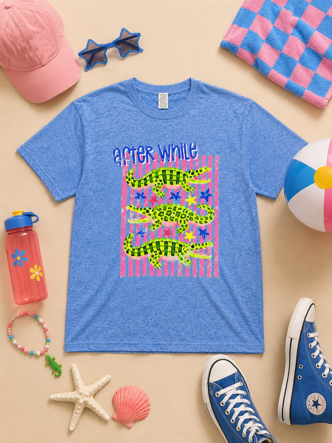 After While Crocodile Graphic T-Shirt