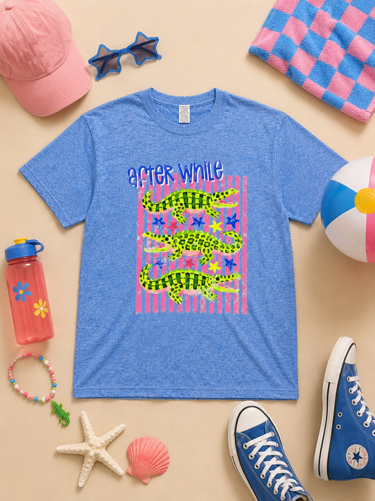 After While Crocodile Graphic T-Shirt