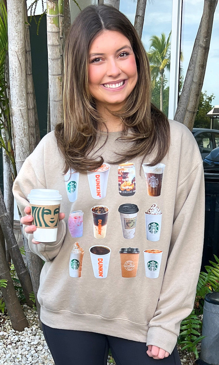 Give Me All the Coffee Graphic Sweatshirt