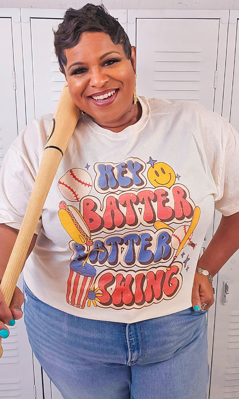 Hey Batter Batter Graphic T-Shirt