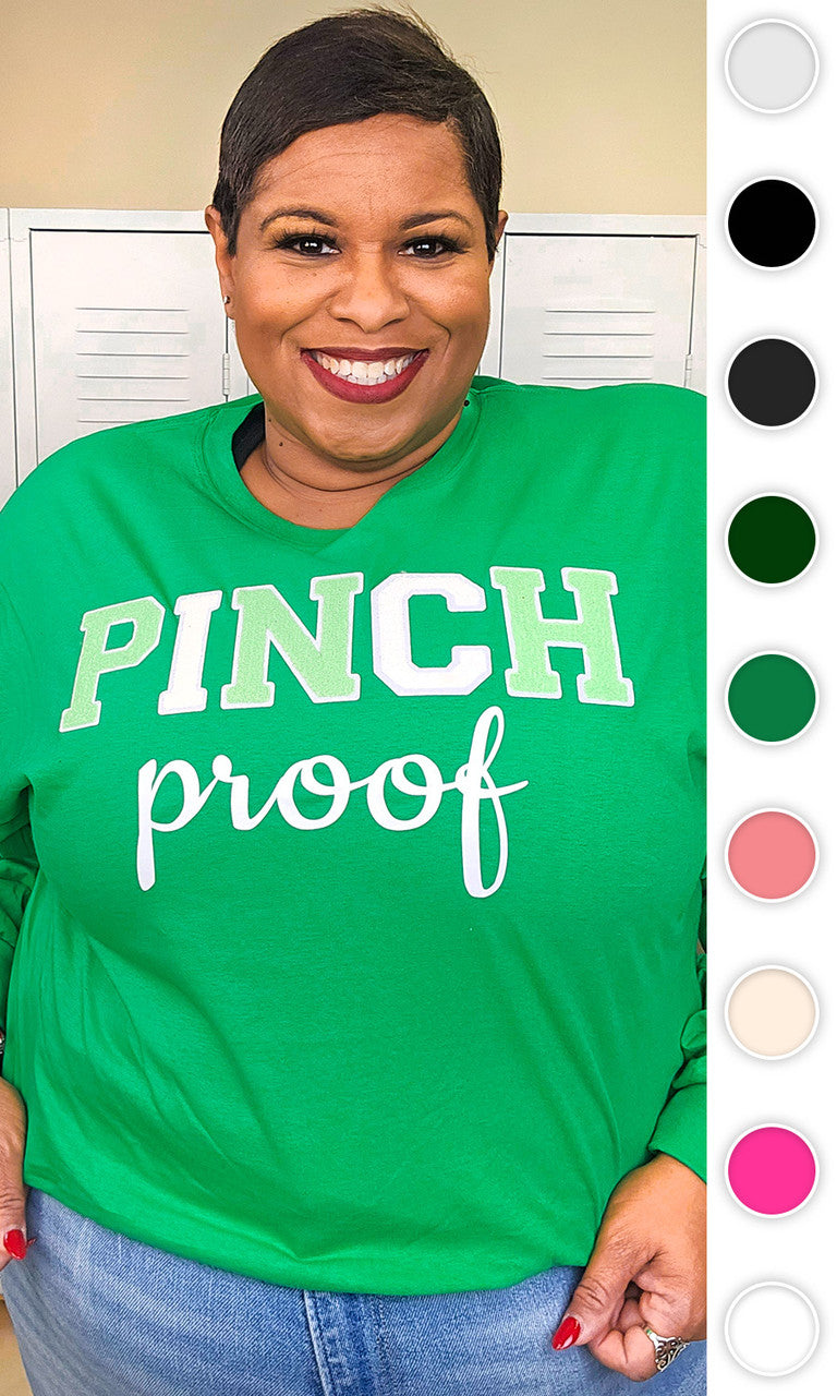 Soft Chenille Pinch Proof Adult Long Sleeve T-Shirt