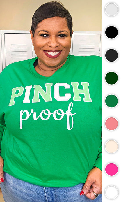 Soft Chenille Pinch Proof Adult Long Sleeve T-Shirt