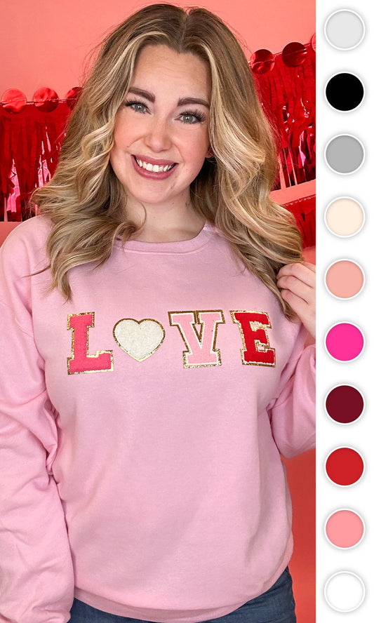 Big Letter Heart Sweatshirt