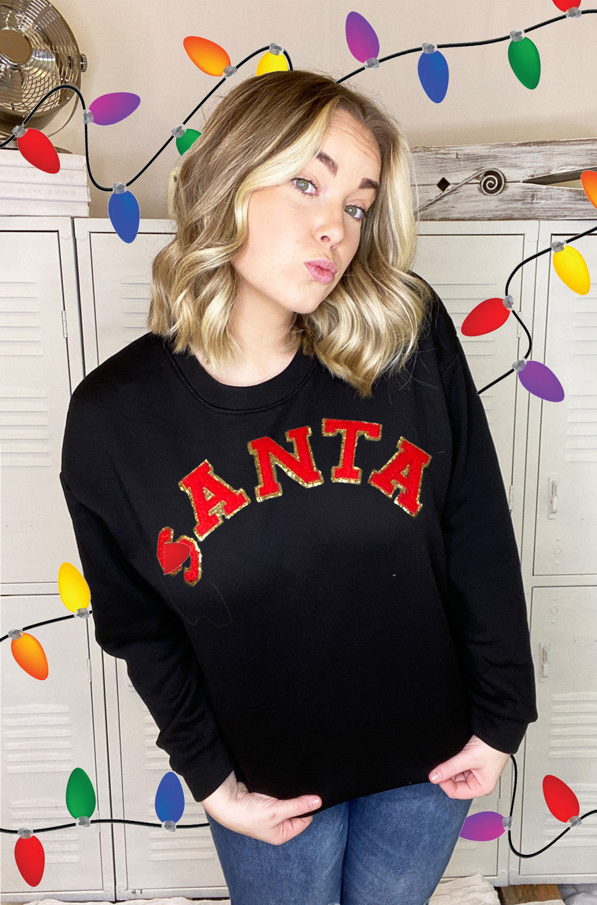 Santa Chenille Sweatshirt