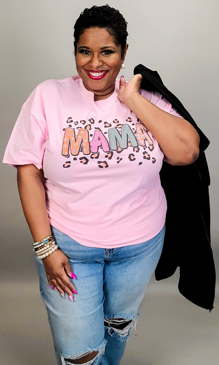 Pink Pattern Mama T-Shirt