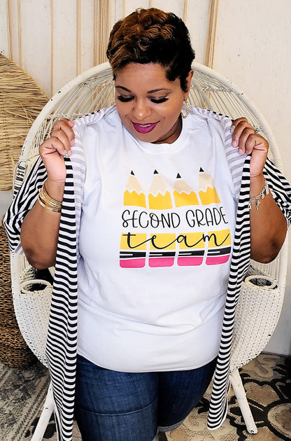 Team Pencil Grade Level Teacher T-Shirt
