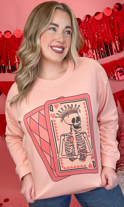 Queen of Hearts Graphic Sweatshirt