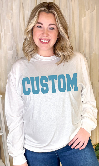 Magic Puff Big Letter Long Sleeve T-Shirt