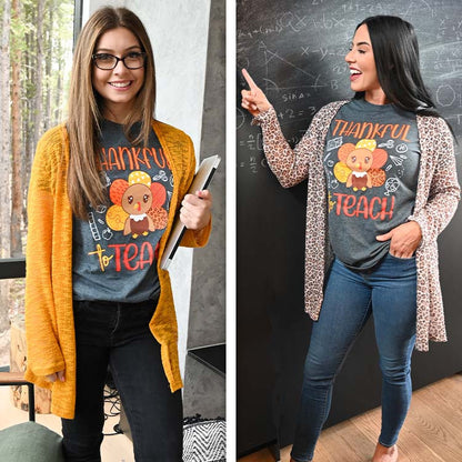 Thankful to Teach Fall Teacher T-Shirt