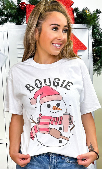 Bougie Slay Snow Girl Graphic T-Shirt