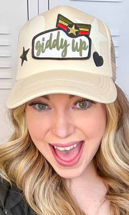 Giddy Up Patch Trucker Hat