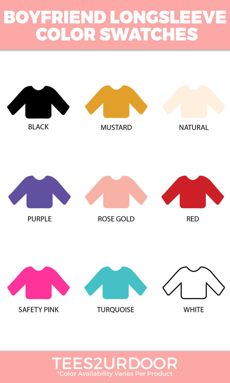 Soft Chenille Go Team Boyfriend Long Sleeve