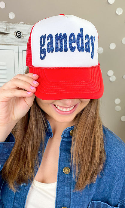 Glitter Game Day Trucker Hat