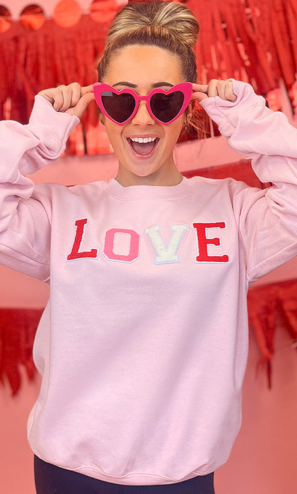 Soft Chenille Love Sweatshirt
