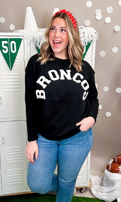 Soft Chenille Custom Mascot Boyfriend Long Sleeve