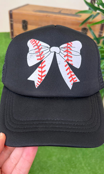 Baseball Bow Trucker Hat