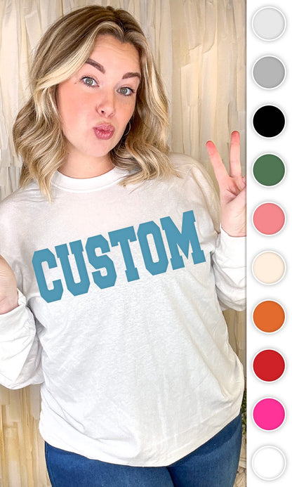 Magic Puff Big Letter Long Sleeve T-Shirt