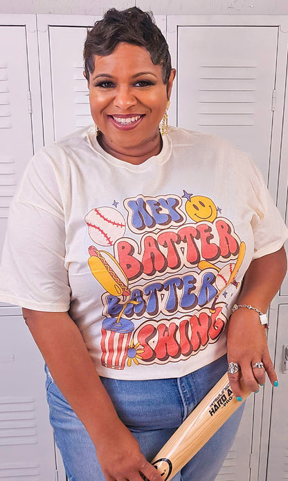 Hey Batter Batter Graphic T-Shirt