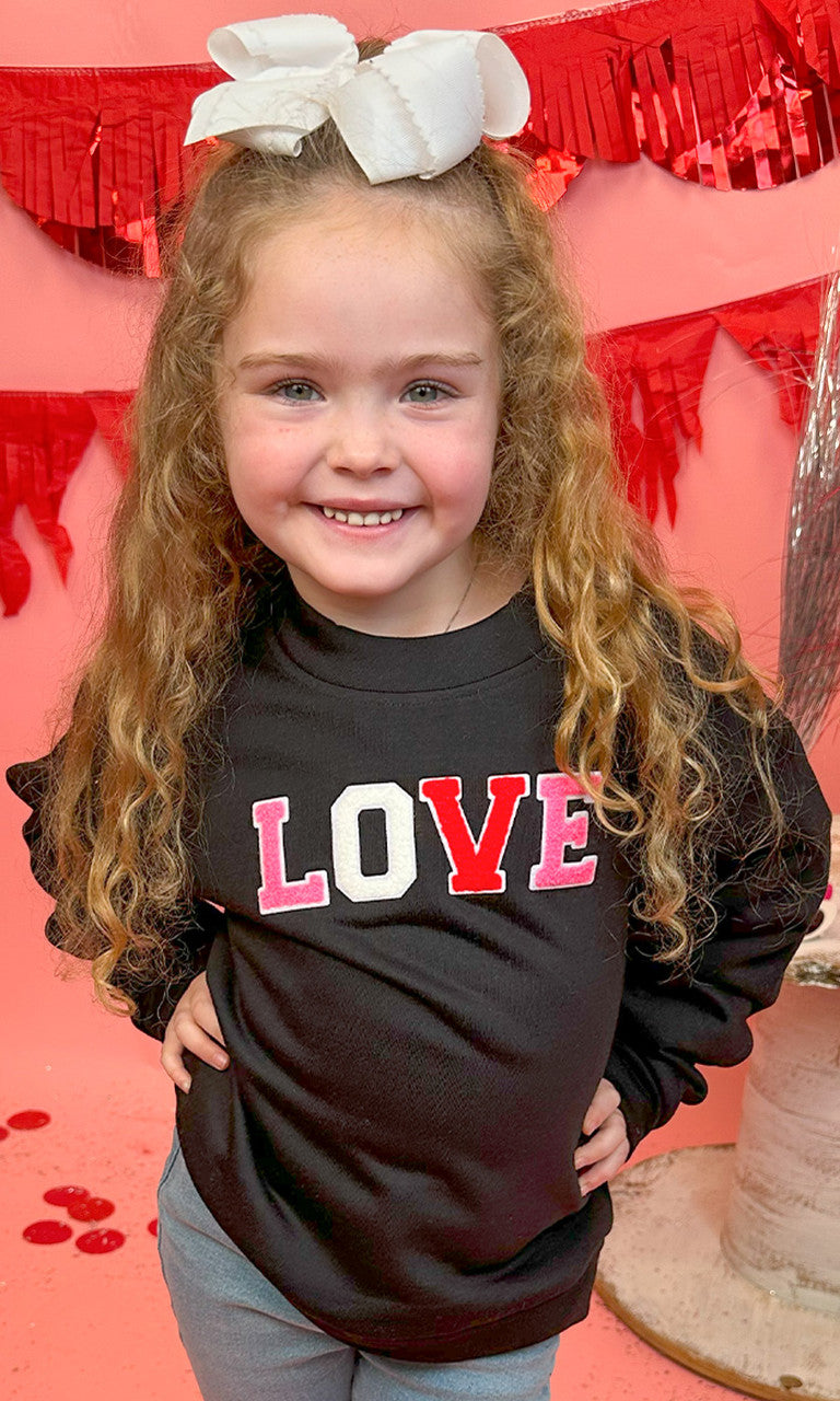 Soft Chenille Love Sweatshirt