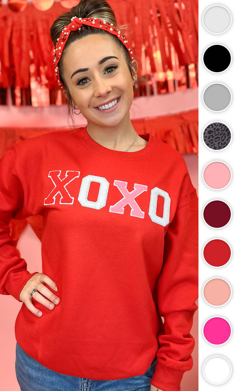 Soft Chenille XOXO Sweatshirt