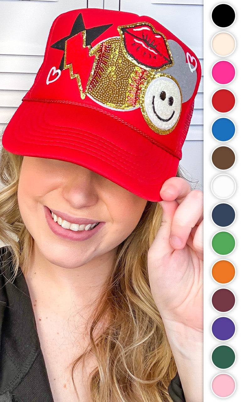 Softball Patch Trucker Hat