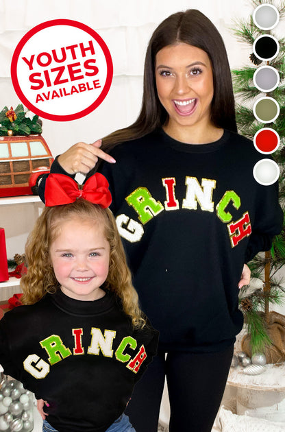 Grinch Ideal Chenille Sweatshirt