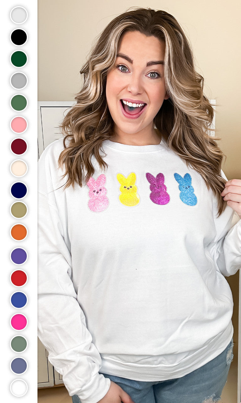 Sparkle Peeps Adult Sweatshirt