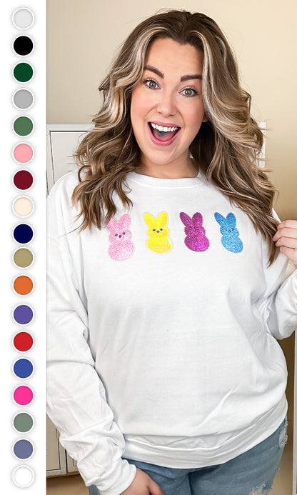 Sparkle Peeps Adult Sweatshirt