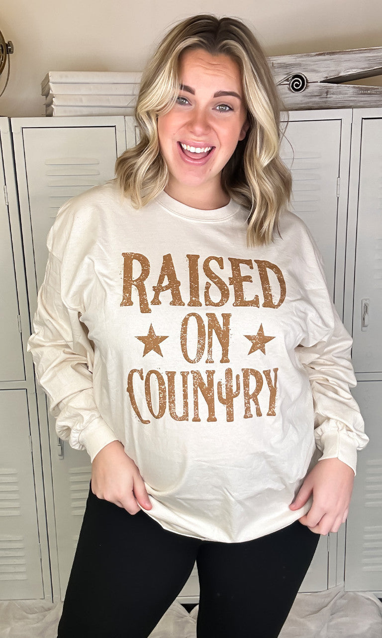 Raised on Country Long Sleeve T-Shirt