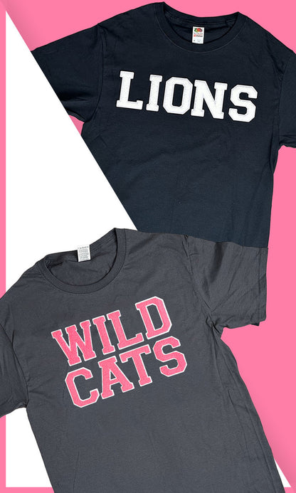 Soft Chenille Custom Mascot T-Shirt