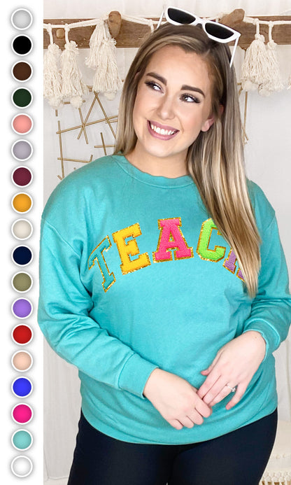 Teach Ideal Chenille Sweatshirt