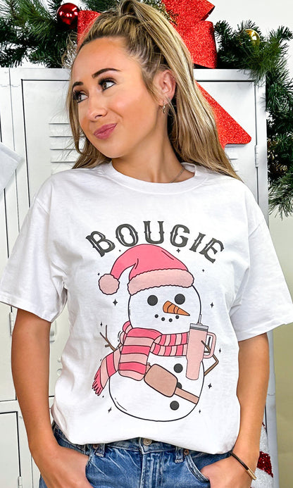 Bougie Slay Snow Girl Graphic T-Shirt