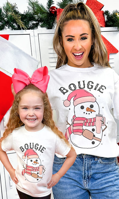Bougie Slay Snow Girl Graphic T-Shirt