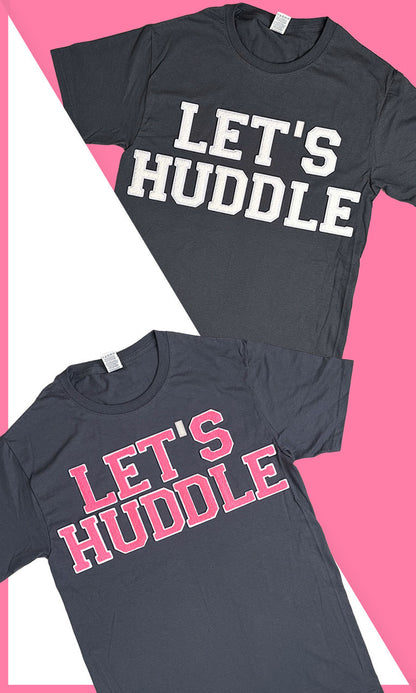 Soft Chenille Let's Huddle Boyfriend Long Sleeve