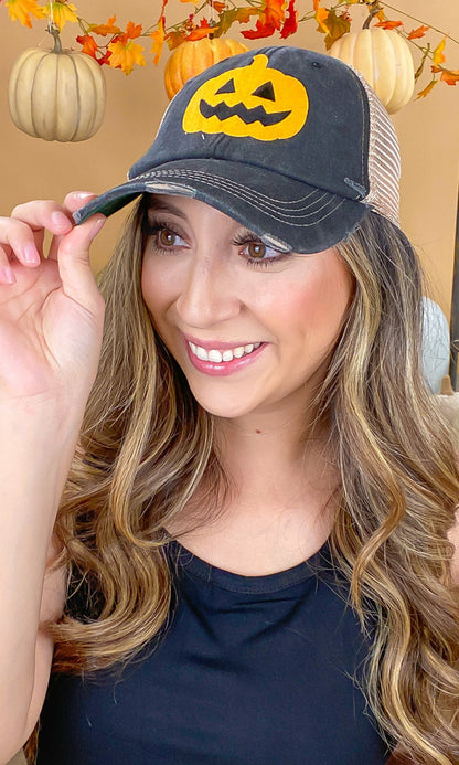 Pumpkin Vintage Patch Hat