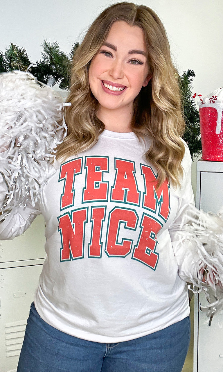 Team Nice Graphic Long Sleeve T-Shirt