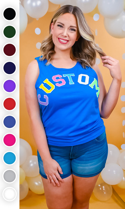 Soft Chenille Custom Tank Top