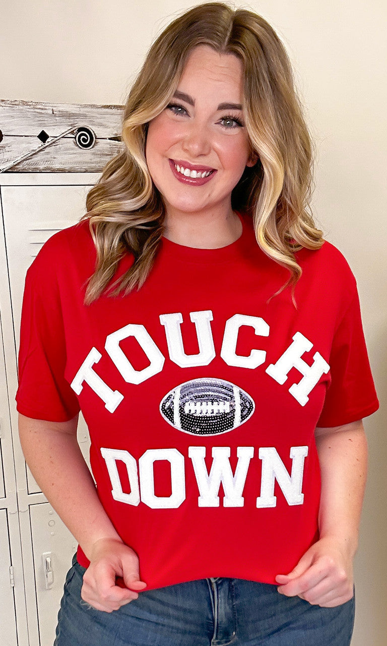 Soft Chenille Touchdown Graphic T-Shirt