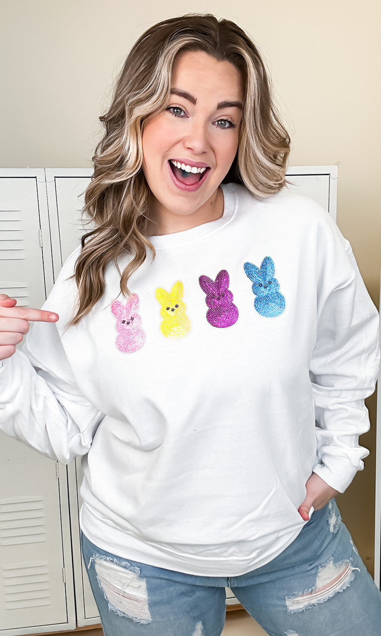 Sparkle Peeps Adult Sweatshirt