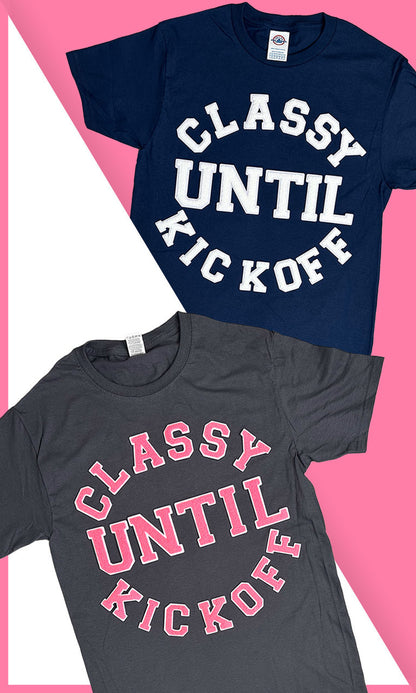 Soft Chenille Classy Until Kick Off Boyfriend Long Sleeve