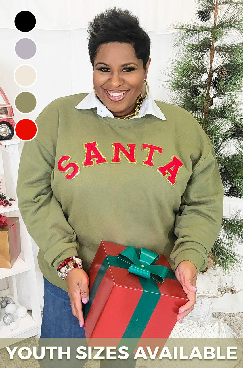 Santa Chenille Sweatshirt