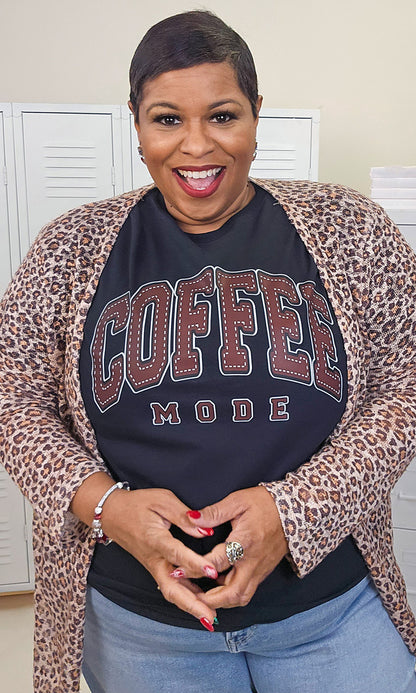 Coffee Mode Graphic T-Shirt