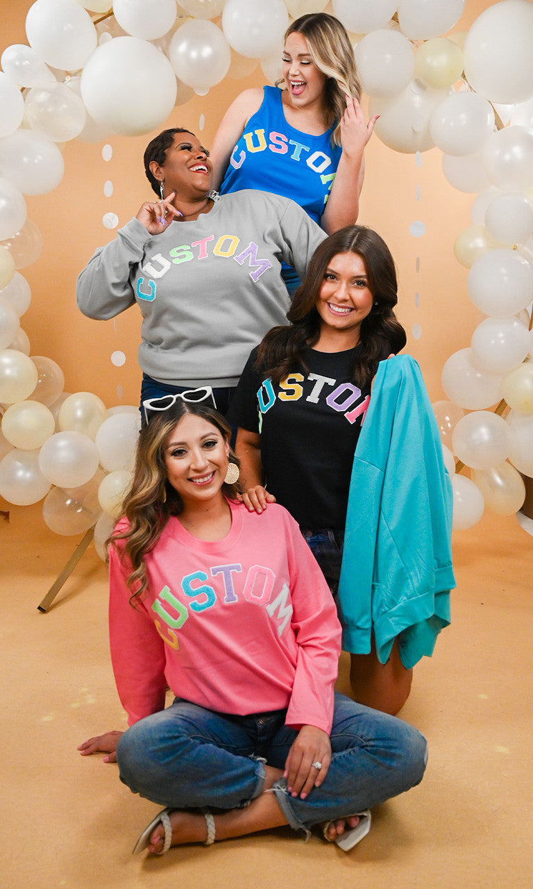 Soft Chenille Custom Sweatshirt