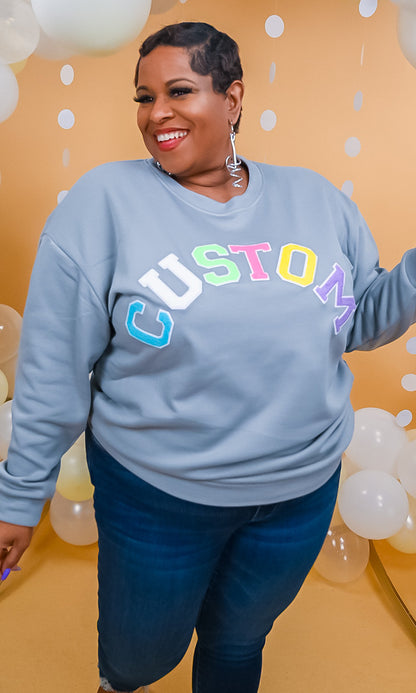 Soft Chenille Custom Sweatshirt