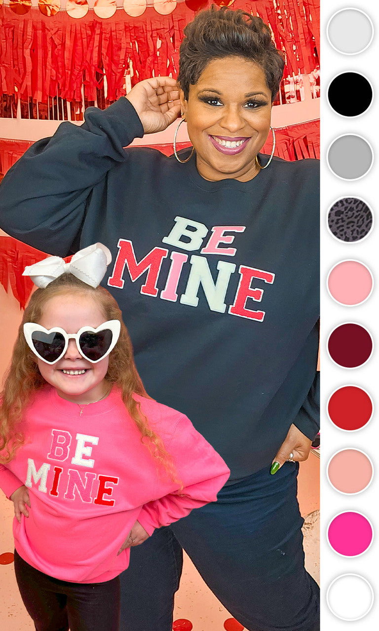 Soft Chenille Be Mine Sweatshirt