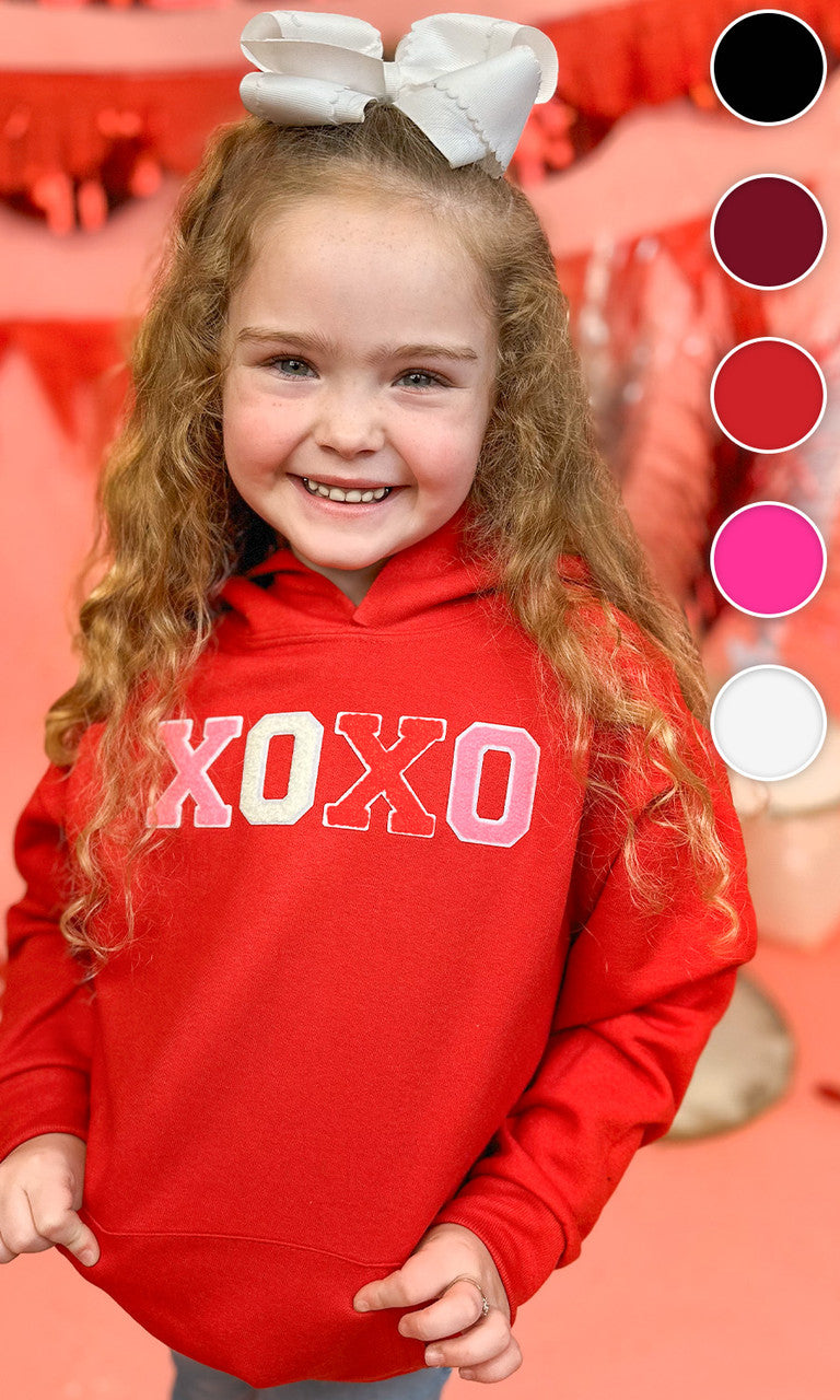 Soft Chenille XOXO Youth Hoodie