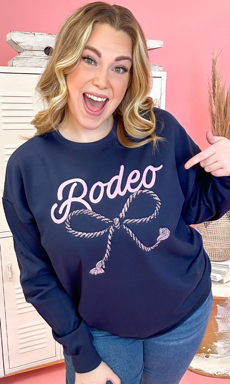 Rodeo Rope Bow Sweatshirt